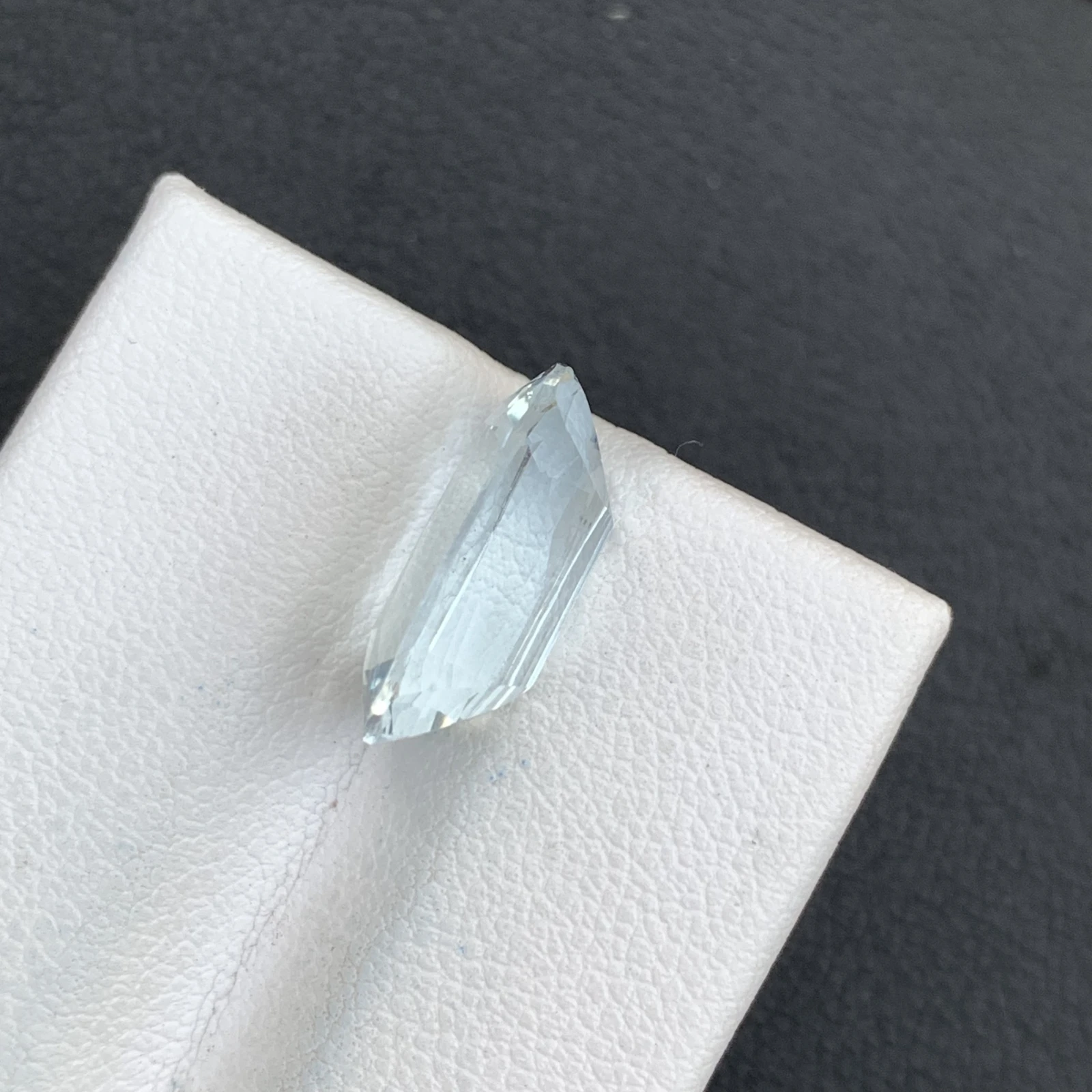 Natural Aquamarine 6.45 Carat Cushion Shape Faceted Loose Gemstone For Jewelry Making — view 2